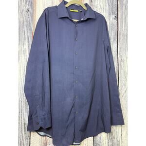 Murano Performance Long Sleeve Dress Shirt  Blue XLT